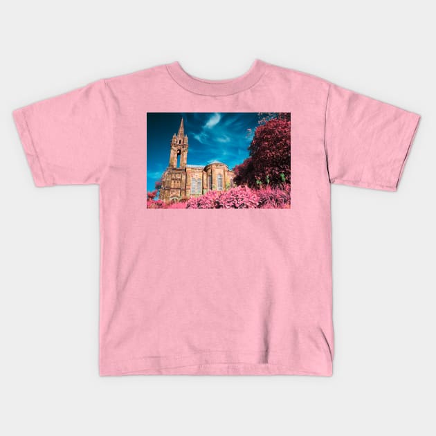 Gothic style chapel Kids T-Shirt by Gaspar Avila